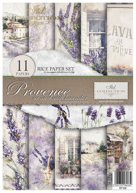 ITD Collection Provence Scented with Lavender 2 11 Pack Rice Paper