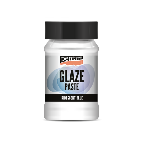 Pentart Glaze paste 100 ml iridescent blue Pentart Glaze paste 100 ml iridescent blue