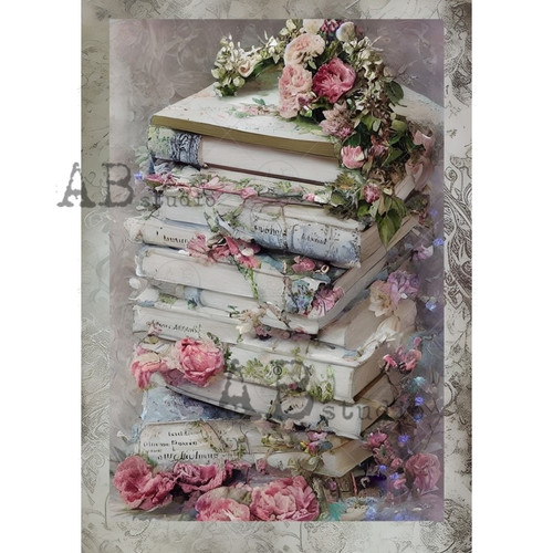 AB Studios Shabby Chic Stack of Books