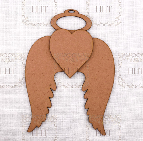 Handcrafted Holiday Traditions Angel Wings Ornament MDF Base
