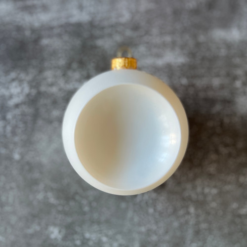 Limited Edition White Concave Bauble - 10 cm or 12 cm