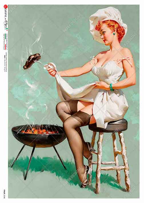 Paper Designs Cookout Pinup A4 Rice Paper