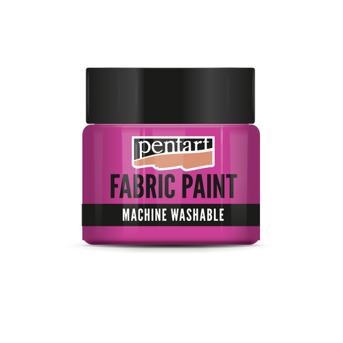 Fabric paint glow in the dark 30 ml pink