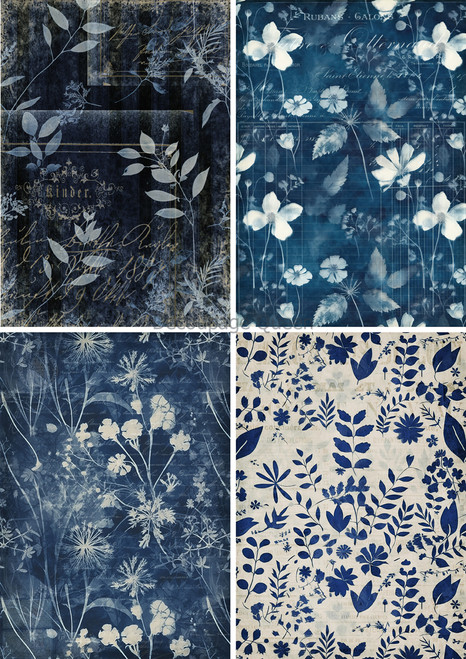 Vellum Paper -  Indigo Botanicals 4 Pack