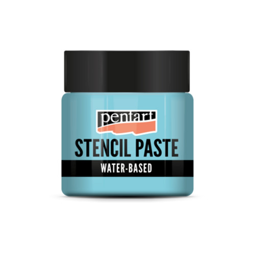 Stencil paste pearl 50 ml turquoise Stencil paste pearl 50 ml turquoise