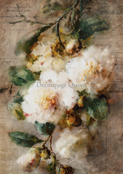 Large Format Decoupage Queen Camelia Rice Paper