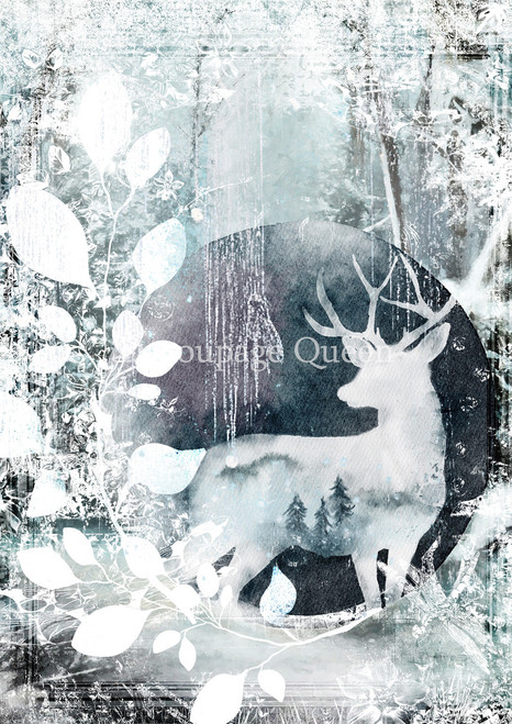 Large Format -  Winter Stag Rice Paper