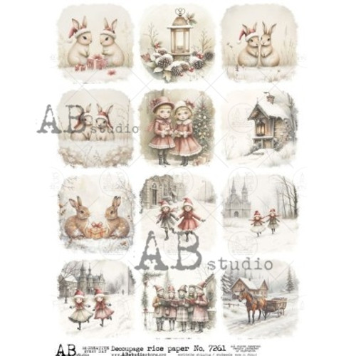 Winter Friends & Forest Scenes – Vintage Christmas Collection
