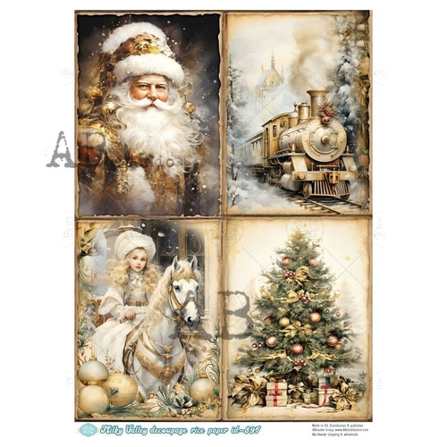 Golden Christmas Classics – Santa, Train, Horse & Tree Collection