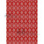 AB Studios Red and White Snowflake Pattern Rice Paper A4 0434