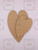 MDF Heart Ornament with Center Heart Overlay, 2 pieces