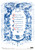 Calambour Blue Christmas Greetings A4 Rice Paper