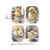 AB Studios Four Pack Easter Chicks in Teacups A4 Rice Paper