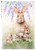 Paper Designs Lavender Floral Bunnies A4 Rice Paper