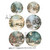 AB Studios Snowy Landsacpes Ornament Rounds
