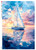 Paper Designs Sailboat at Dusk Rice Paper