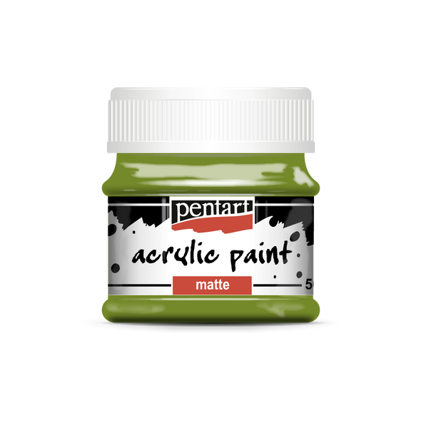 Acrylic paint matte 50 ml olive