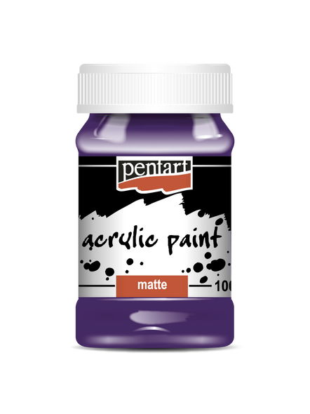 Acrylic paint matte 100 ml amethyst