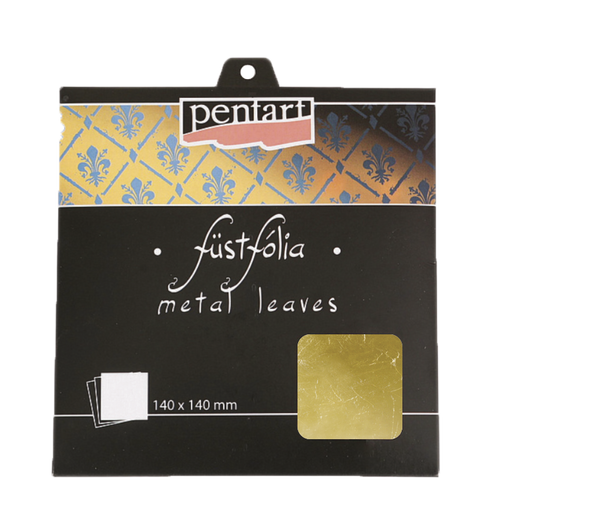 Metal leaves, 14x14 cm, gold