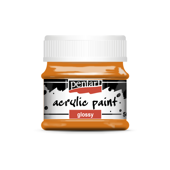 Acrylic paint glossy 50 ml orange