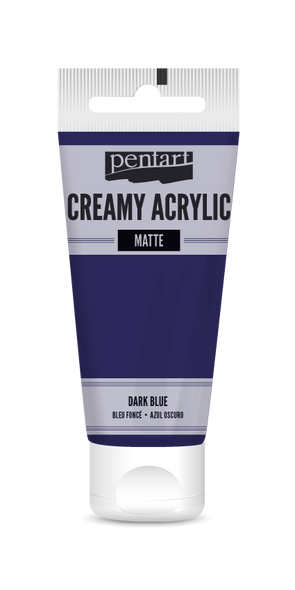 Creamy acrylic matte 60 ml dark blue