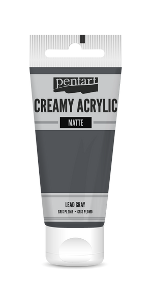 Creamy acrylic matte 60 ml lead gray
