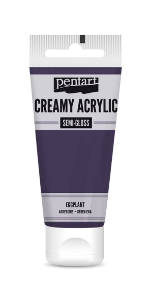Creamy acrylic semi-gloss 60 ml eggplant