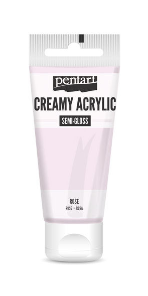Creamy acrylic semi-gloss 60 ml rose