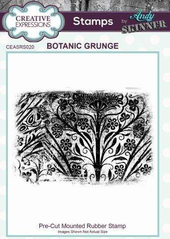 Creative Expressions Andy Skinner Botanic Grunge Rubber Stamp  3.8 in x 2.7 in