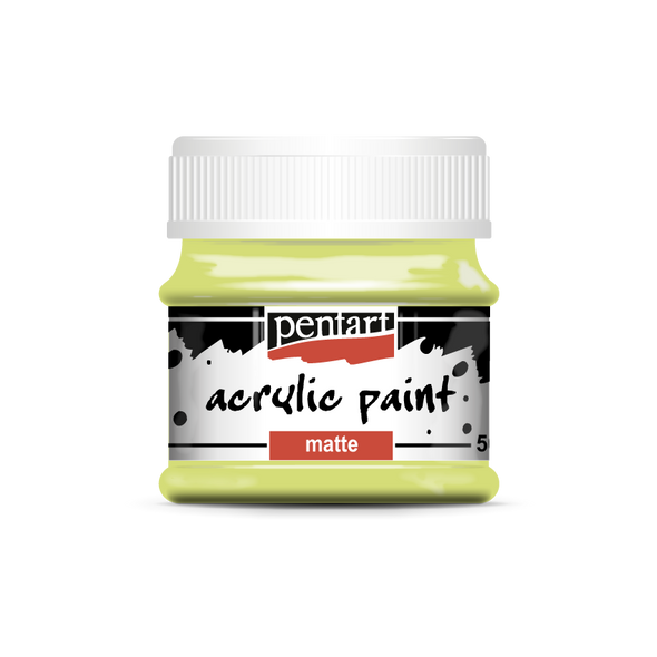 Acrylic paint matte 50 ml lime