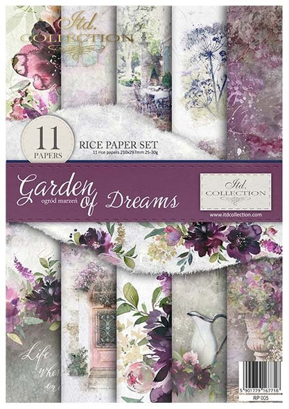 ITD Collection Rice Paper Pack of 11 Garden of Dreams