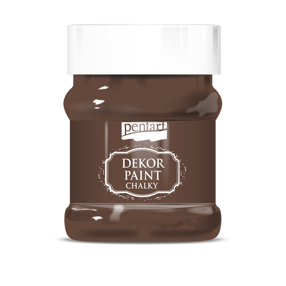 Dekor paint chalky 230 ml chestnut brown