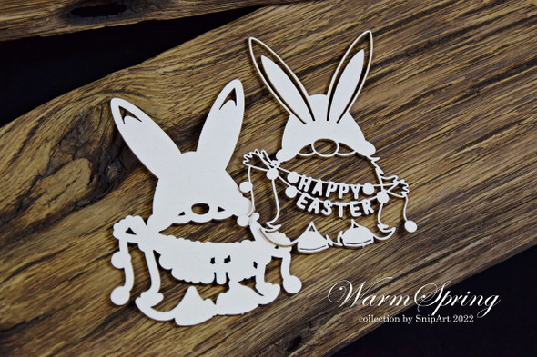 Snipart Warm Spring - Layered Chipboard Happy Gnome