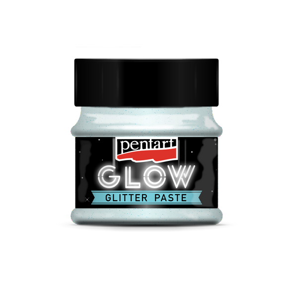 Pentart Glow glitter gel 50 ml silver