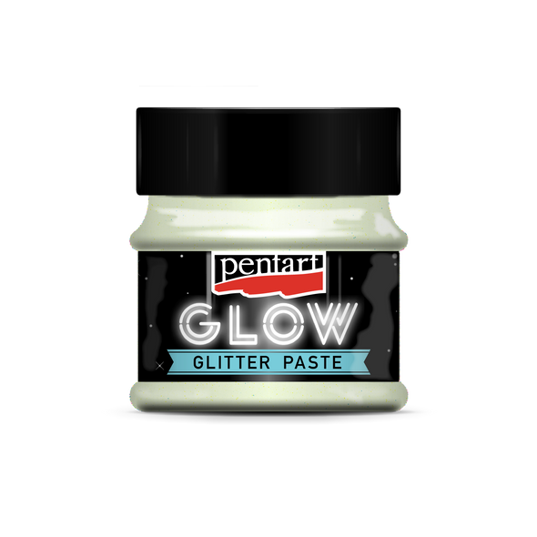 Pentart Glow glitter gel 50 ml rainbow blue