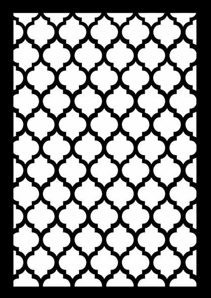 Decoupage Queen Quatrefoil Stencil
