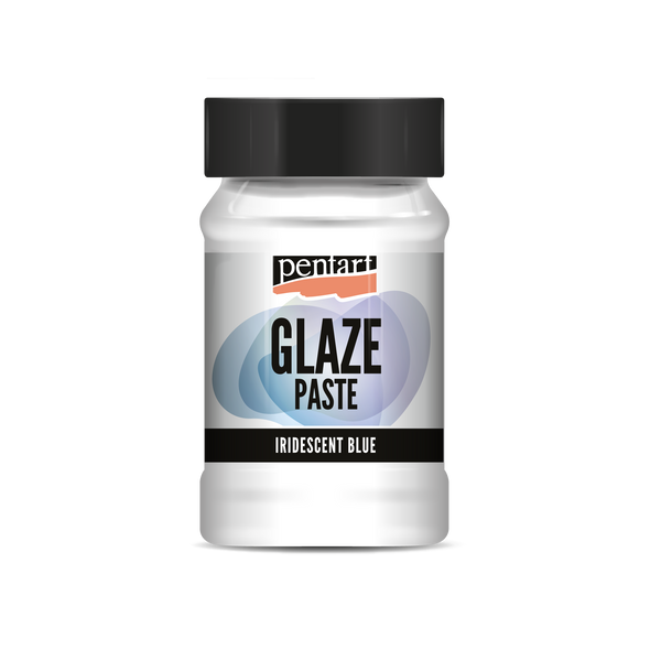 Pentart Glaze paste 100 ml iridescent blue