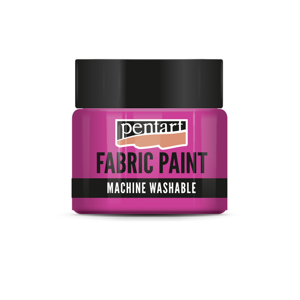 Fabric paint glow in the dark 30 ml pink