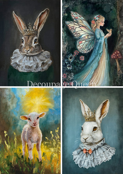 Decoupage Queen Rice Paper - Teresa Rene Art - Spring '25 Four Pack