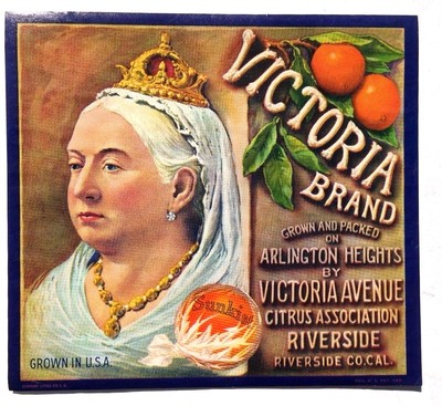 Decoupage Queen Victoria Brand Antique Crate Rice Paper