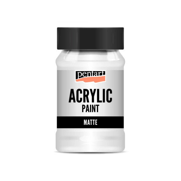 Acrylic paint matte Titan White