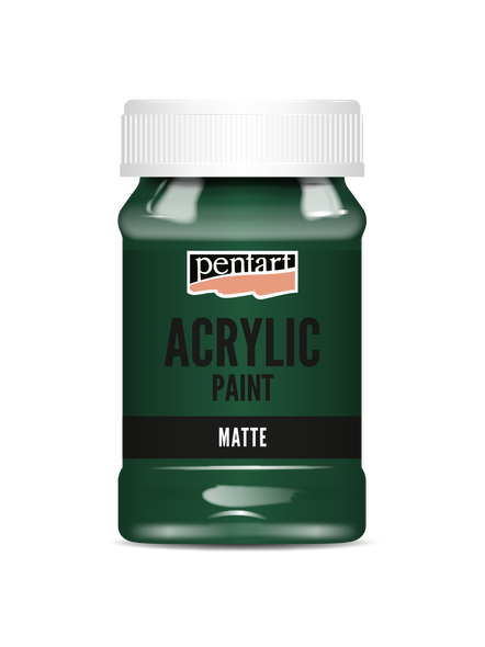 Acrylic paint matte Pine Green
