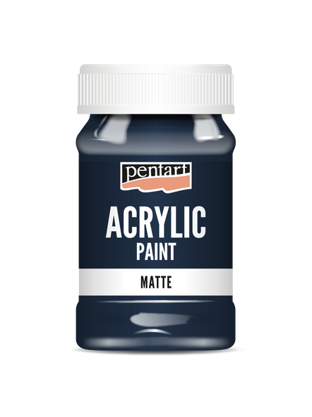 Acrylic paint matte Indigo Blue