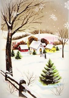 Holiday Village - Seasons Greetings 1962 - ellen j goods