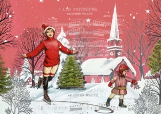 Skaters Waltz - Seasons Greetings 1962 - ellen j goods