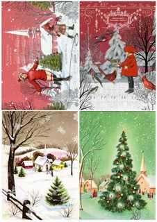 Holiday Post - Seasons Greetings 1962 - ellen j goods