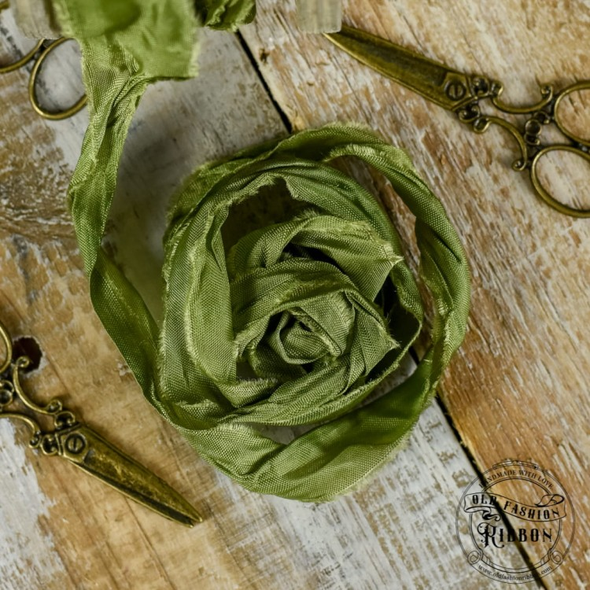 Old Fashion Ribbon Dark Olive