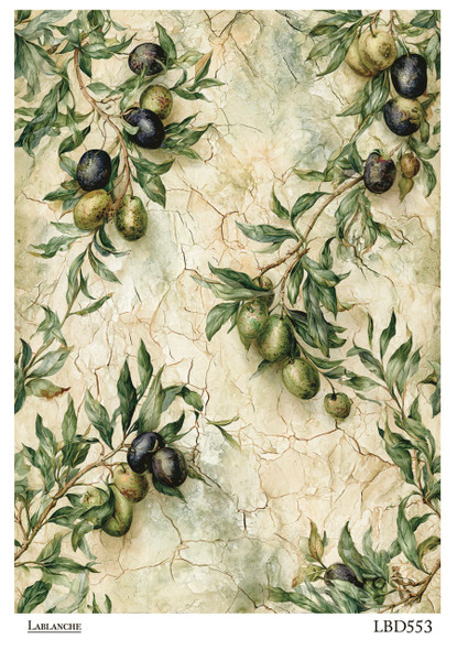 LaBlanche Olive Branch Marble A4 Rice Paper