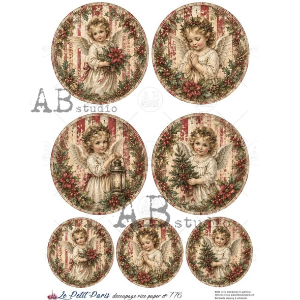 Le Petit Paris decoupage rice paper no 776