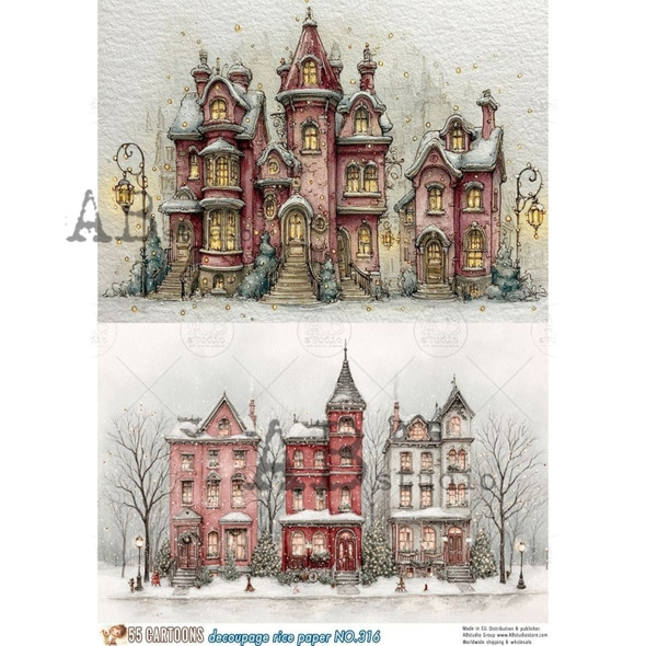55 Cartoons decoupage A4 rice paper No. 316